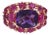 Amethyst Ruby Diamond Ring Size 5.5 Estate 18k Rose Gold Band Gemstone Jewelry For Sale