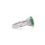 Green Certified 4.17 Carat Untreated Jadeite Jade and Baguette Diamond Platinum Ring For Sale - Image 8 of 10