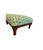 Mid 20th Century Antique Footstool Mew Leopard Upholstery For Sale - Image 5 of 6