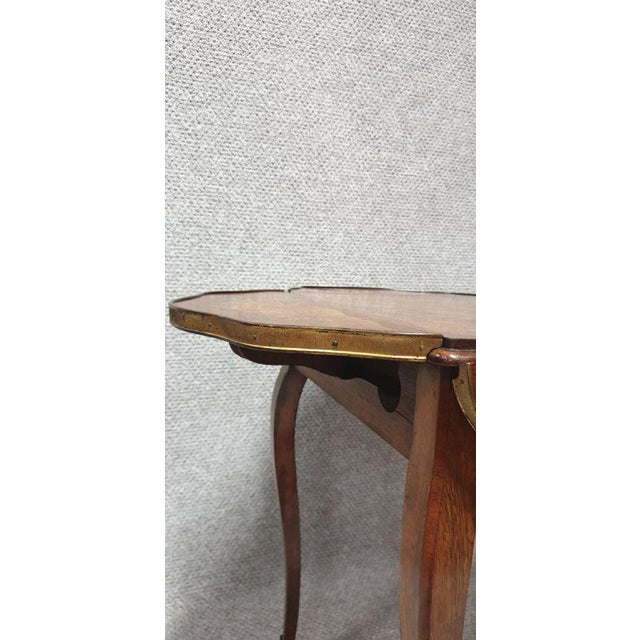 English Marquetry Drop Flap Table c.1880 For Sale - Image 9 of 10