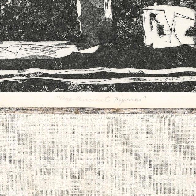 Louise Nevelson Mid-Century Etching Entitled "One Ancient Figure" Edition Artist's Proof Signed For Sale - Image 12 of 14