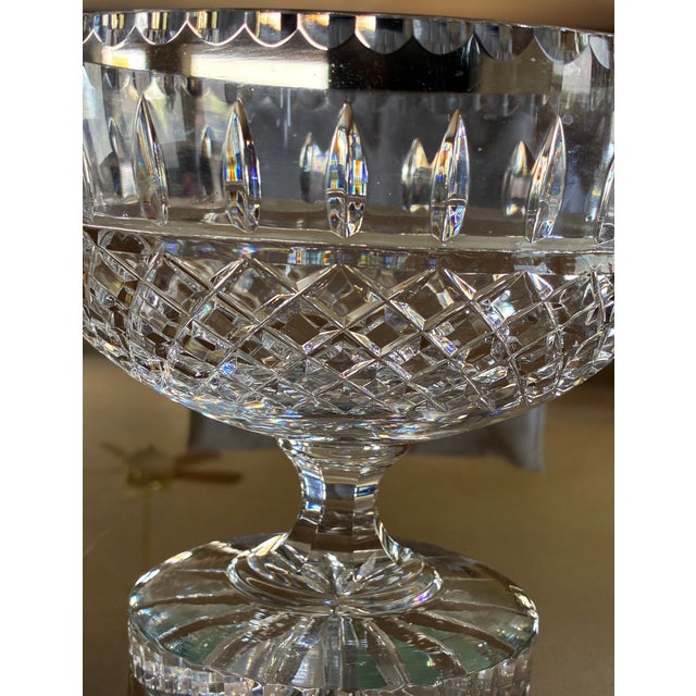 Mid-Century Modern Vintage Waterford Killeen Pedesal Compote Bowl For Sale - Image 3 of 8