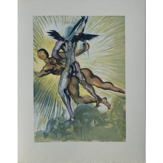 Salvador Dali, Angels of the Valley, Woodcut For Sale - Image 6 of 6