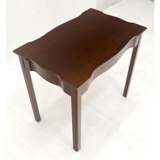 Kittinger Solid Mahogany Figural Top Side End Table Stand MINT For Sale - Image 12 of 13