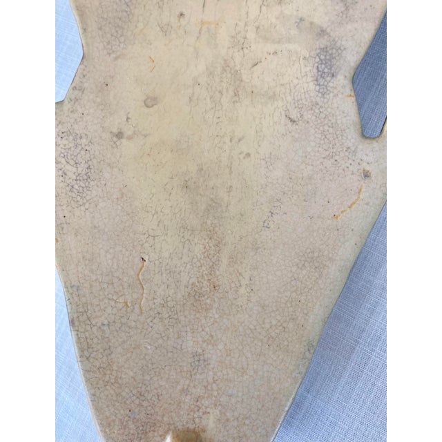 Brown Vintage Arts & Crafts Roseville Dahlrose Wall Pocket Vase 368 For Sale - Image 8 of 8