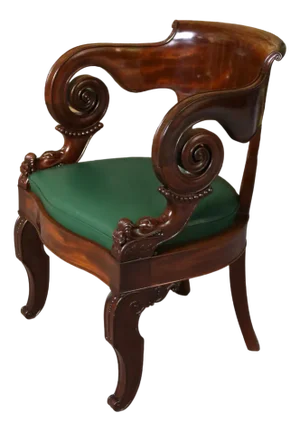 Antique Office Chair in Wood