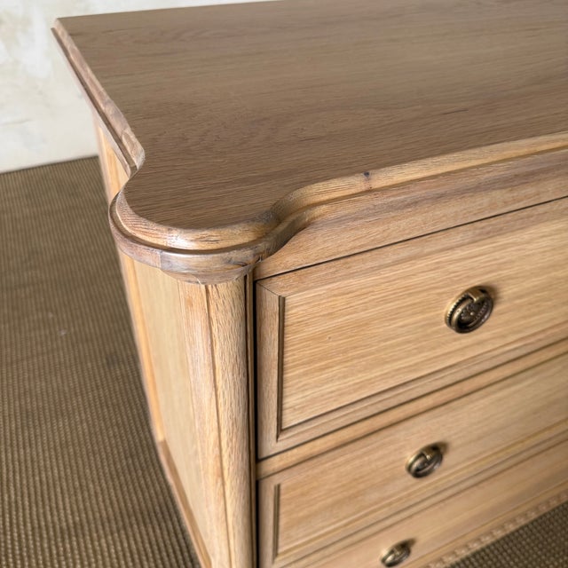 Wood Louis 4 Drawer Commode - White Oak For Sale - Image 7 of 11