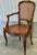 Gorgeous Louis XV chair features a wooden frame with light, curved lines and cabriole legs. Both the seat and the backrest...