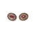 14K Pink Gold Antique Ruby & Rose-Cut Diamond Earrings Elegant Antique 14K Pink Gold Ruby & Rose-Cut Diamond Earrings...