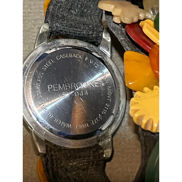 Purchased in the 1990s from the St.Louis art fair, a custom artist made and designed with vintage Penrose quartz movement,...