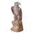 19th Century French Carved Variegated Marble Eagle Sculpture With Glass Eyes For Sale
