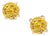 Natural Sapphire Stud Earrings 14k Yellow Gold 1.7 TCW Certified For Sale