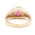 1ctw Pink Tourmaline & Diamond Ring, 14k Yellow Gold, Ring Size 5.75 For Sale - Image 4 of 6
