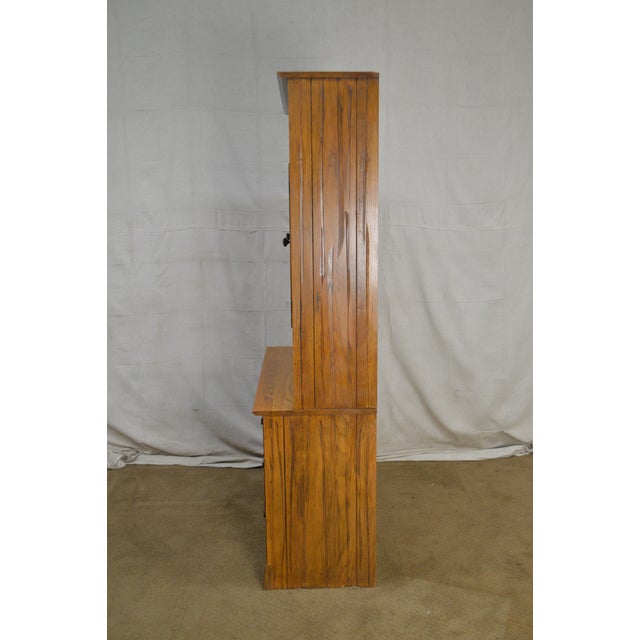 Brandt Ranch Oak Rustic Bookcase Hutch Top Chest Of Drawers Chairish