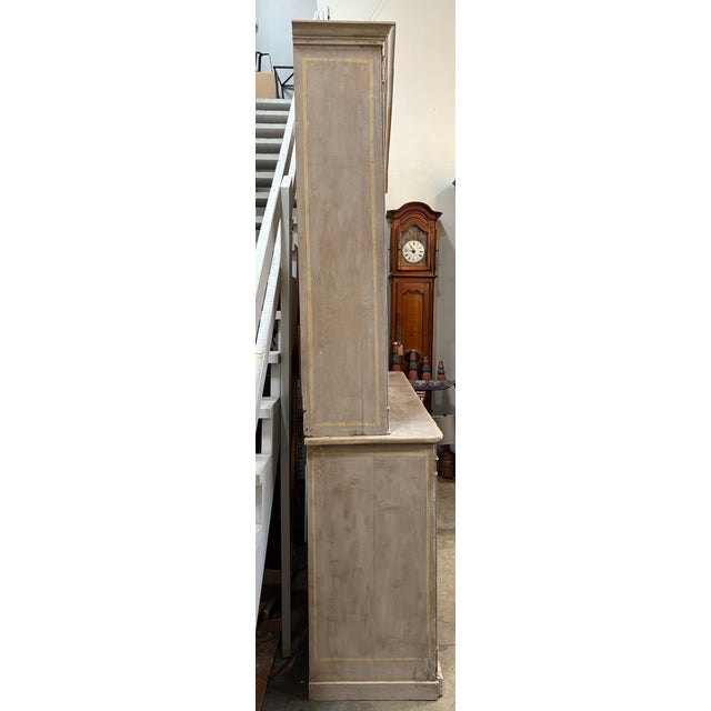 French Grand Period French Directoire Painted Bibliotheque/Bookcase For Sale - Image 3 of 12