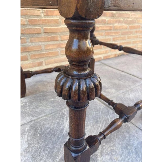 Louis XVI Style French Carved Walnut Armchair with Reed Seats For Sale - Image 17 of 18