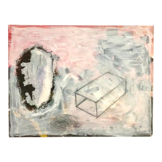 “Out of Box” Original Mixed Media Abstract Painting by CL Auker For Sale