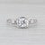 Vintage Round 0.64ctw Diamond Engagement Ring 900 Platinum Size 7.25 For Sale In Greensboro - Image 6 of 8