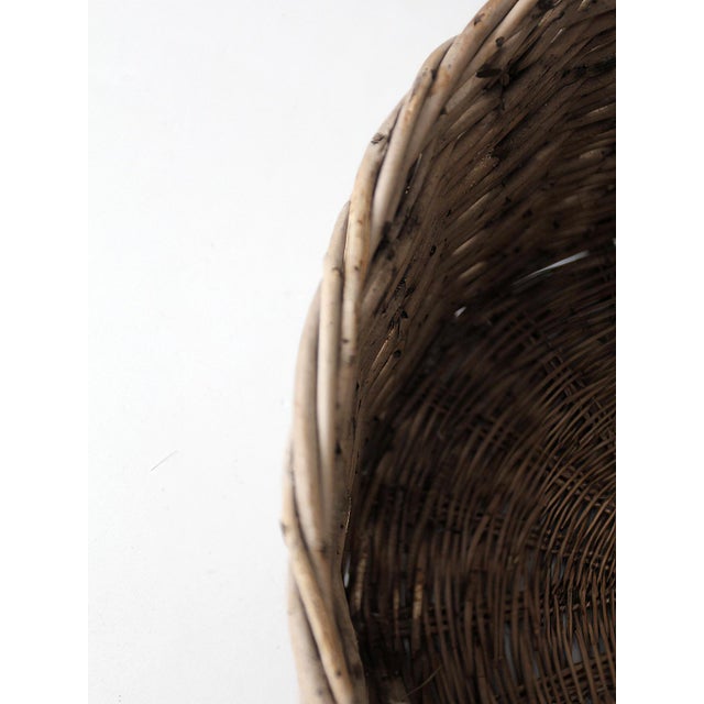 Antique Large Woven Basket For Sale - Image 14 of 15