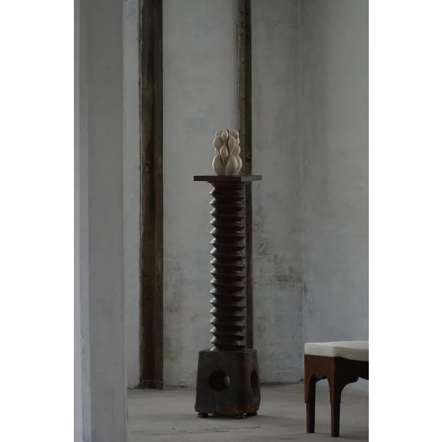 Large 19th Century French Sculptural Wood Wine Press, 1890s For Sale - Image 13 of 18