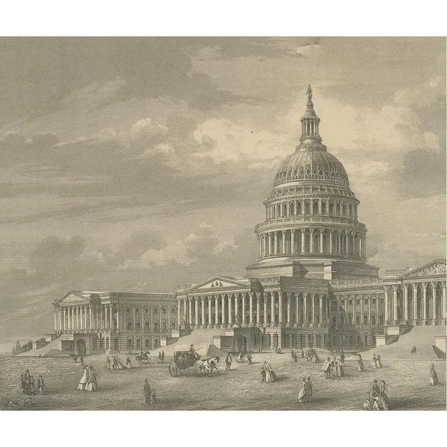 Johnson, United States Capitol, 1872, Paper For Sale - Image 3 of 5