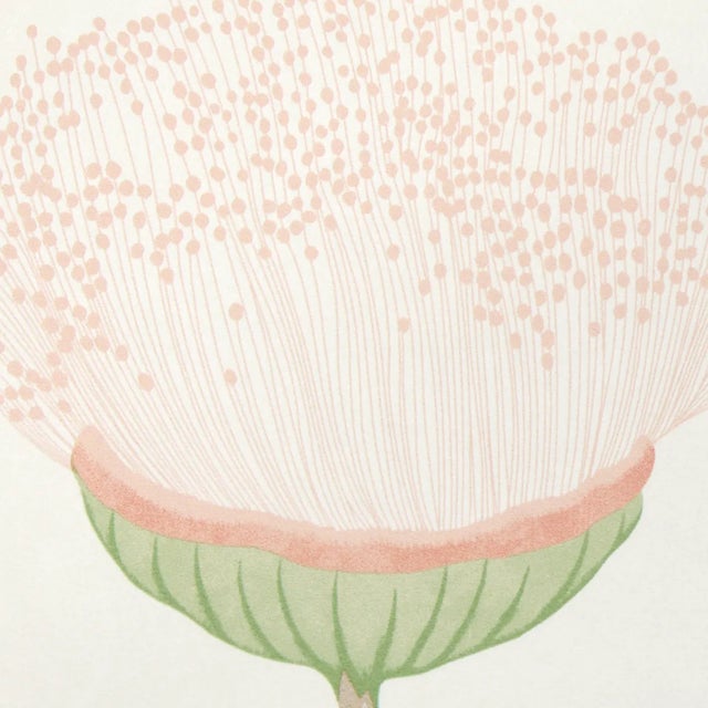 Contemporary Schumacher Celinda Wallpaper In Blush For Sale - Image 3 of 5