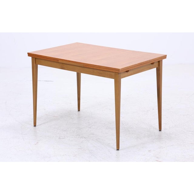 Mid-Century Extendable Dining Table in Teak, 1960s For Sale - Image 11 of 12