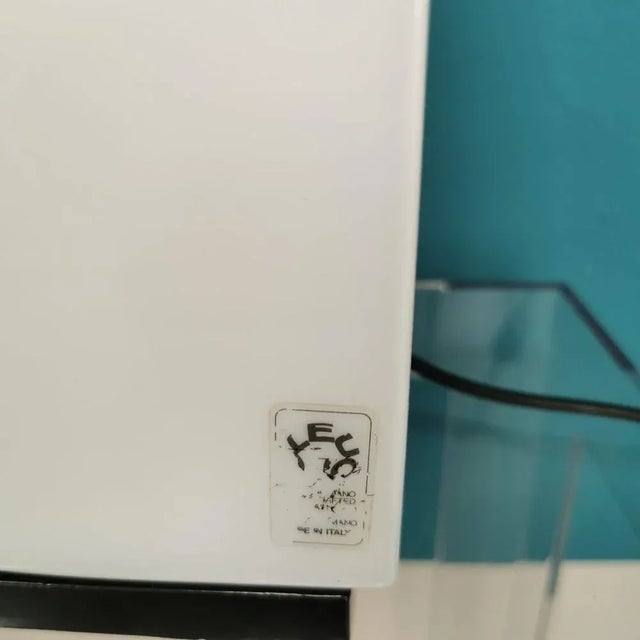 White Murano Glass Tiki Table Lamp by K. Takahama for Leucos, 1983 For Sale - Image 8 of 9