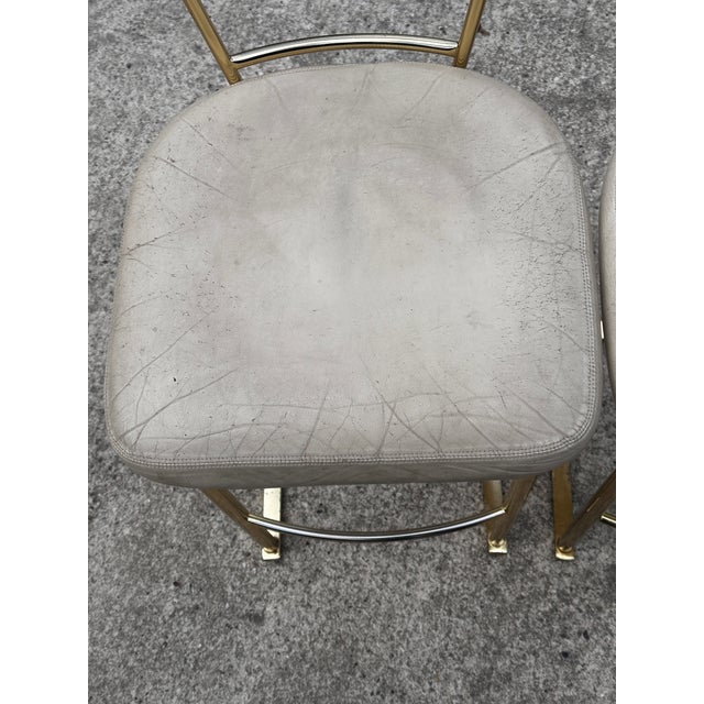 Contemporary 1970s Dia Counter Height Bar Stools Set of Three For Sale - Image 3 of 12