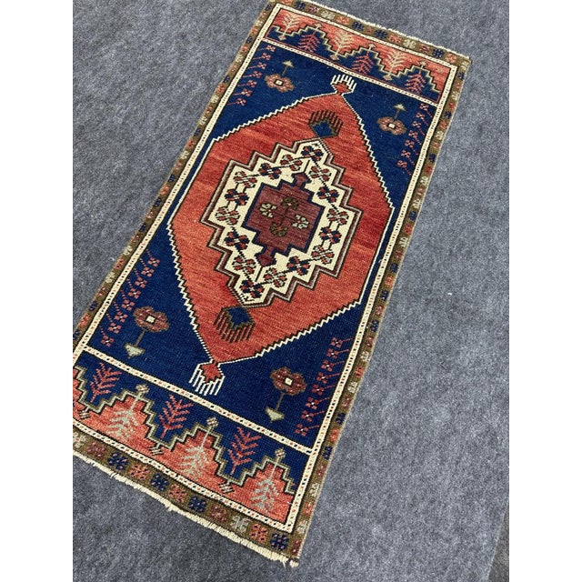 Early 21st Century Turkish Yastik Rug 1'8" x 3'8" For Sale - Image 5 of 5