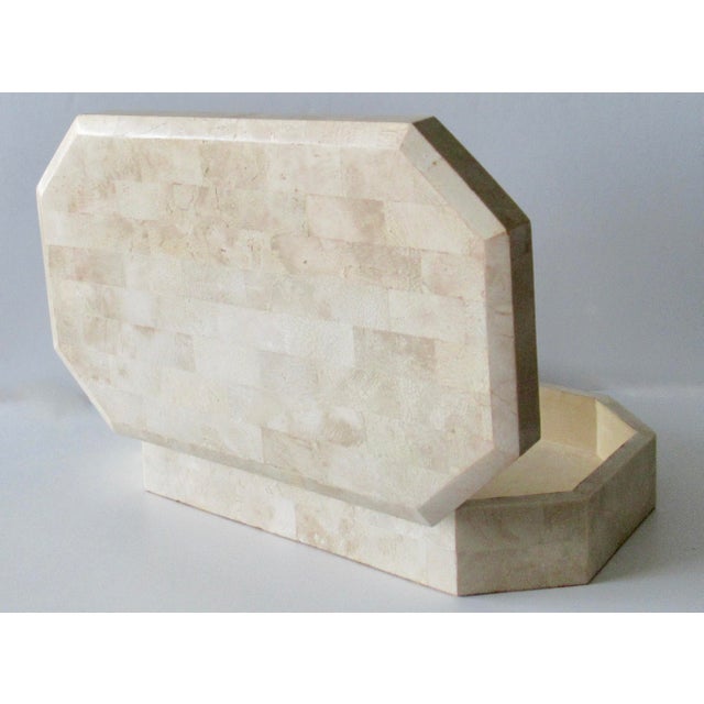 Maitland - Smith Maitland Smith Large Tessellated Stone, Hinged Keepsake Box For Sale - Image 4 of 18