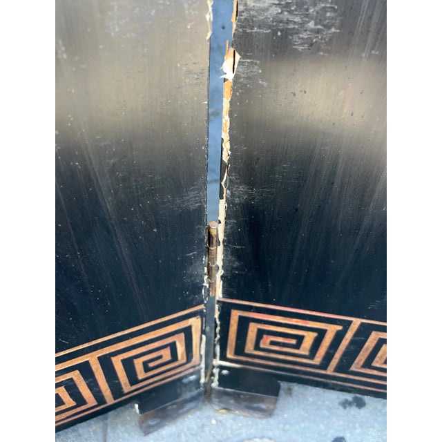 Mid-Century Ming Dynasty Room Divider With Gold Guilt Detailing For Sale - Image 9 of 13