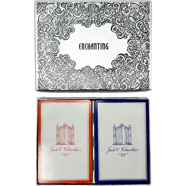 The 21 Club Nyc Restaurant Double Deck Playing Cards For Sale - Image 10 of 10