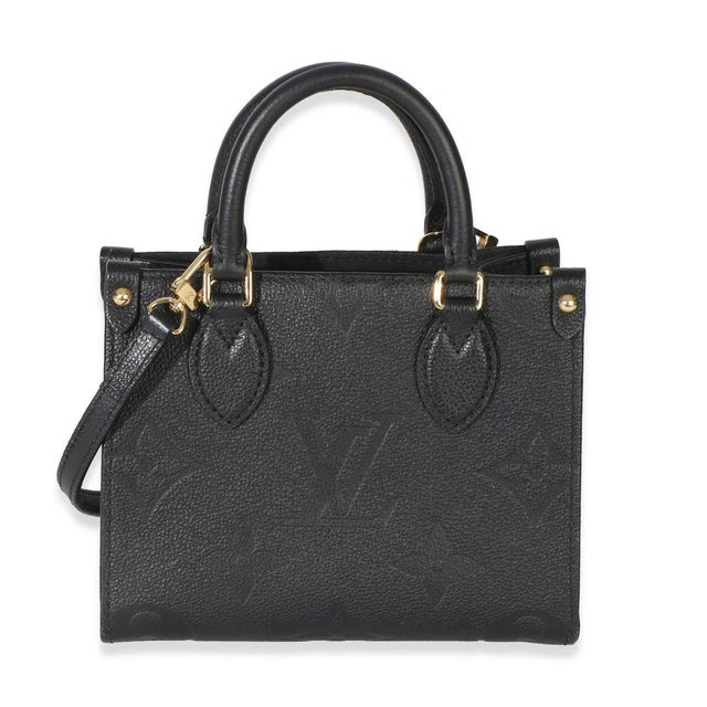 Louis Vuitton Black Monogram Empreinte Onthego BB For Sale - Image 4 of 9