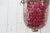 Glass Garnet Pendant Mosaic Lantern For Sale - Image 7 of 10