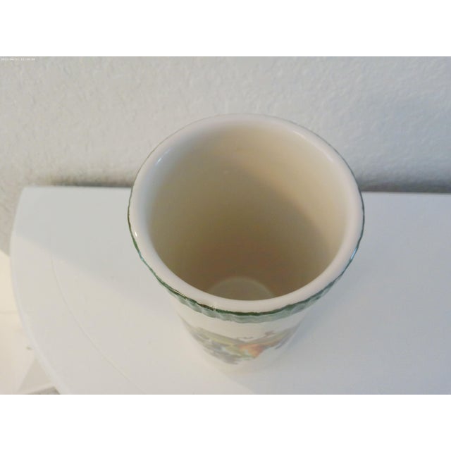 Mediterranean Vintage Italian Pottery Wine Cooler For Sale - Image 3 of 4