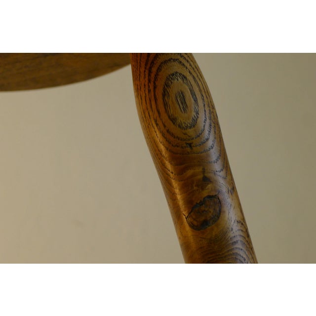 Antique Workshop Stool in Ash and Maple For Sale - Image 17 of 18