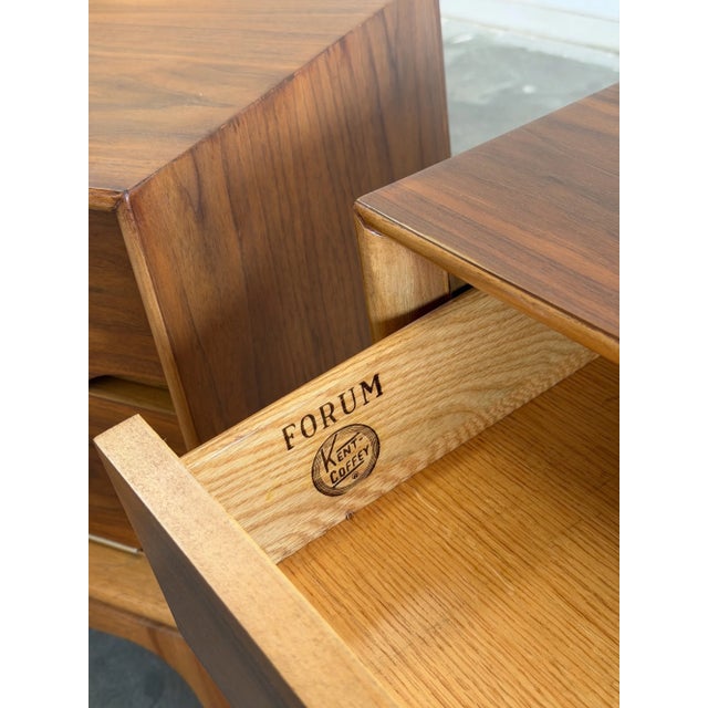 Mid 20th Century Nightstands by Kent Coffey - Pair For Sale - Image 11 of 15