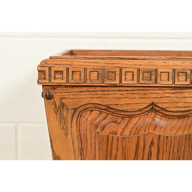 Romweber Viking Oak Planter or Waste Paper Basket, Circa 1960s For Sale In South Bend - Image 6 of 11