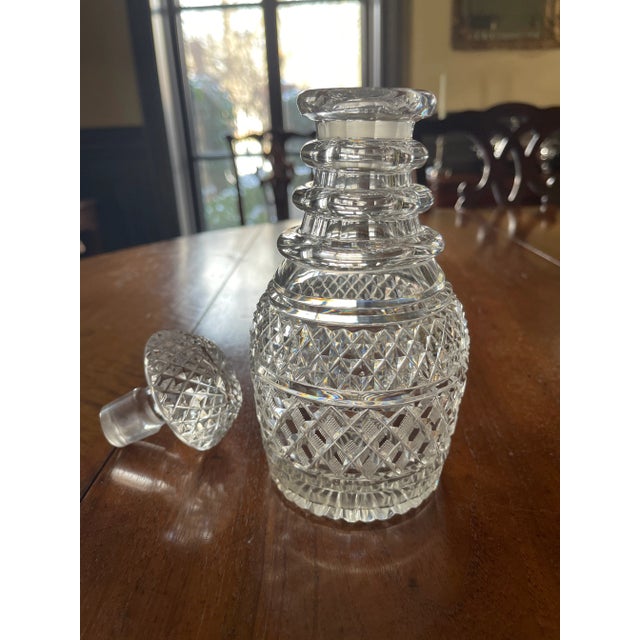 English Antique Late 19th Century English Cut Glass Decanter For Sale - Image 3 of 8