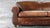 Restoration Hardware Art Deco 'Mustache' leather sofa in a distressed cigar brown leather showing a nice patina. Vintage...