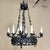 Metal Antique Italian Hand-Forged Wrought Iron Chandelier For Sale - Image 7 of 15