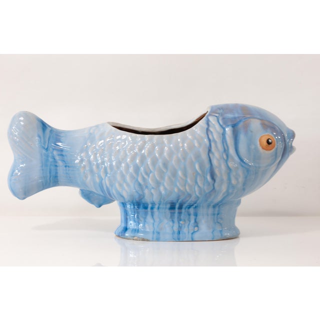 Blue Ceramic Fish Decorative Dish Chairish