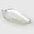 Transparent Kaso Oversized Silver Mirror Ice Cube Lucite Asymmetric Pin Brooch For Sale - Image 8 of 9