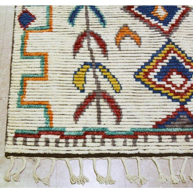 Moroccan Modern Hand Knotted Wool Rug, 3'x5' For Sale - Image 4 of 4