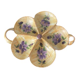 Vintage Floral Shaped Bowl, Made in Italy For Sale