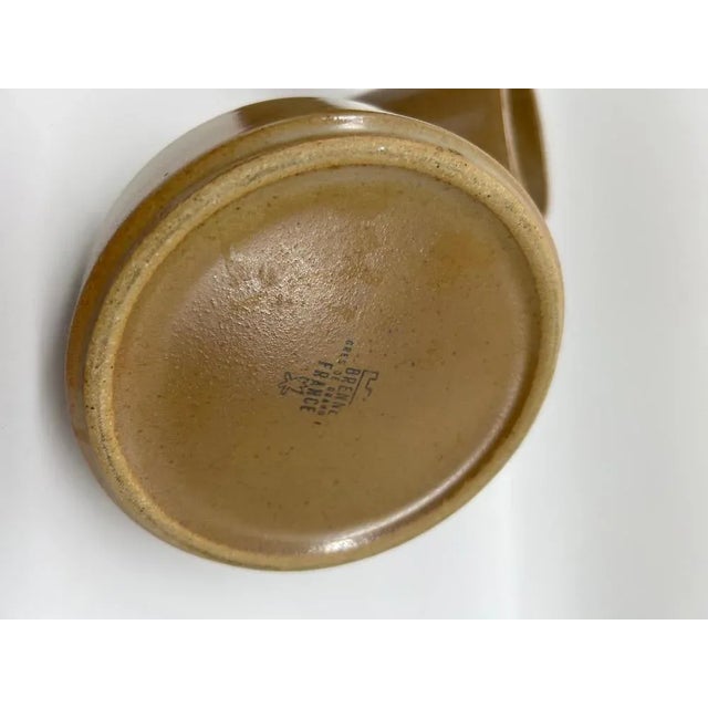 Stoneware Cups and Sugar Bowl, 1970s, Set of 7 For Sale - Image 9 of 10