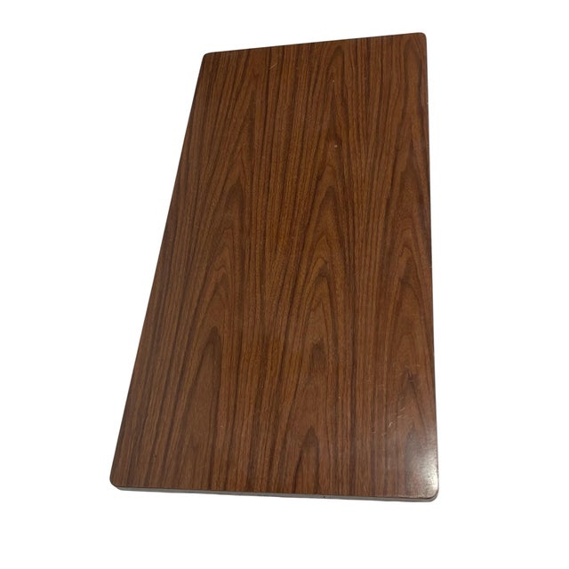 1950s 1950s Mid-Century Vinyl Upholstered Storage Bench With Lift-Top For Sale - Image 5 of 11