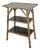 Antique Aesthetic Movement Tiger Bamboo Three-Tier Side Table For Sale