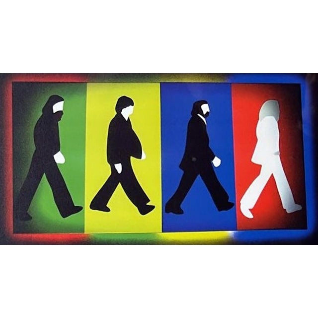 1960s Marco Lodola Color Screenprint on Paper, “a.p.” (Artist’s Proof) Mirror-Frame For Sale - Image 4 of 18